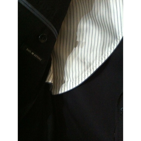 PAUL BETENLY MENS NEW NAVY 80%WOOL 10%POLYESTER SPORT COAT JACKET BLAZER SZ:40R - Picture 4 of 5